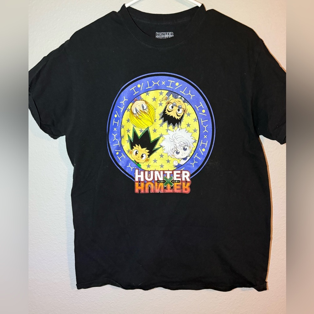 Hunter x Hunter Anime Manga series Adult Black and Yellow Character Tee